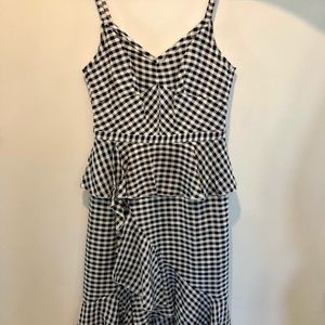 J Crew Gingham Midi Dress